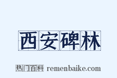 西安碑林是什么意思的图片